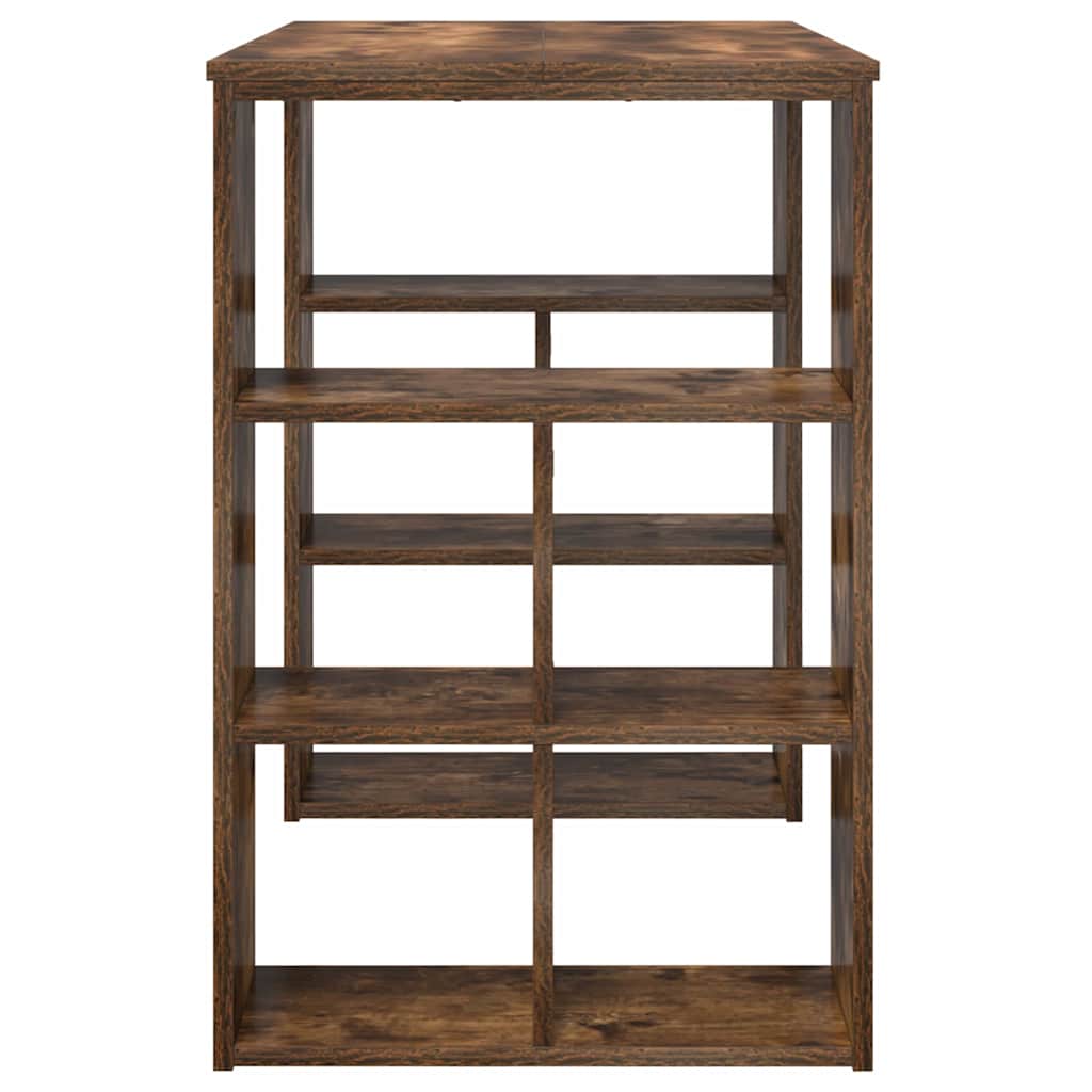 Bureau met plank Gerookt eiken 90 x 50 x 75 cm Bewerkt hout is nu te koop bij PeponiXL, paradijselijk wonen!