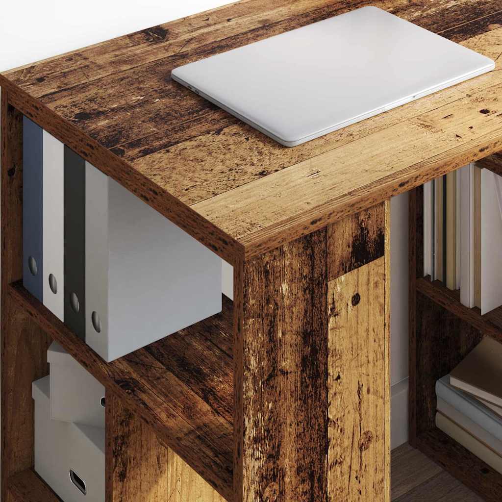 Bureau met plank Oud Hout 90 x 50 x 75 cm Bewerkt hout is nu te koop bij PeponiXL, paradijselijk wonen!