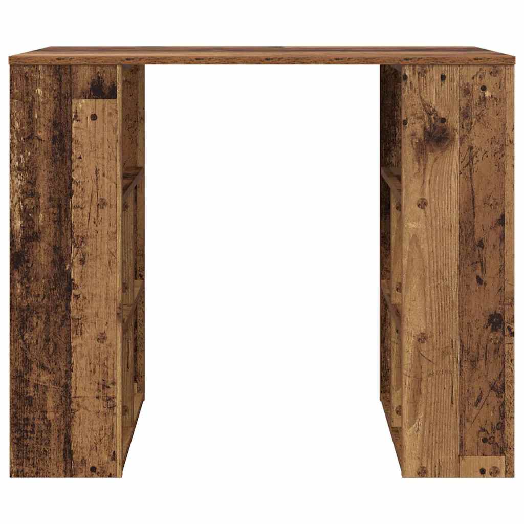 Bureau met plank Oud Hout 90 x 50 x 75 cm Bewerkt hout is nu te koop bij PeponiXL, paradijselijk wonen!