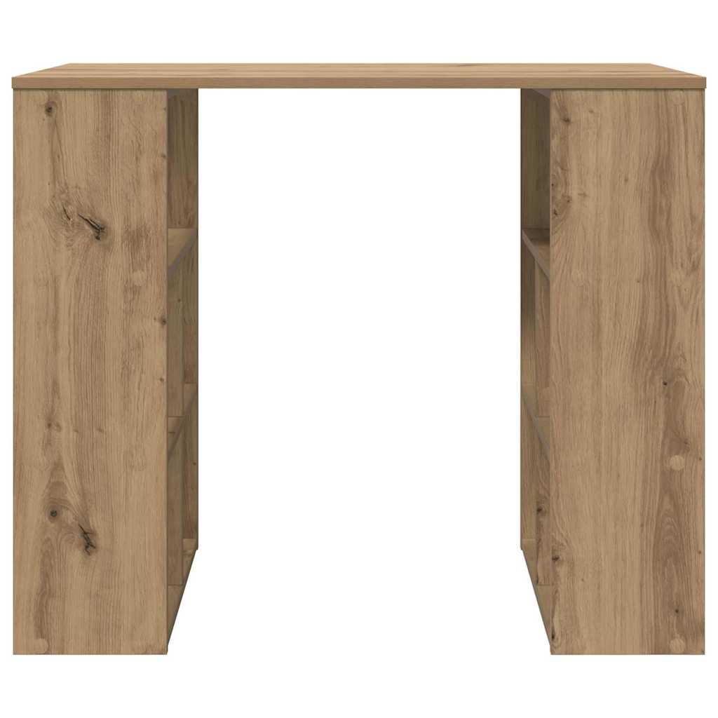 Bureau met plank Artisan Eiken 90 x 50 x 75 cm Bewerkt hout is nu te koop bij PeponiXL, paradijselijk wonen!
