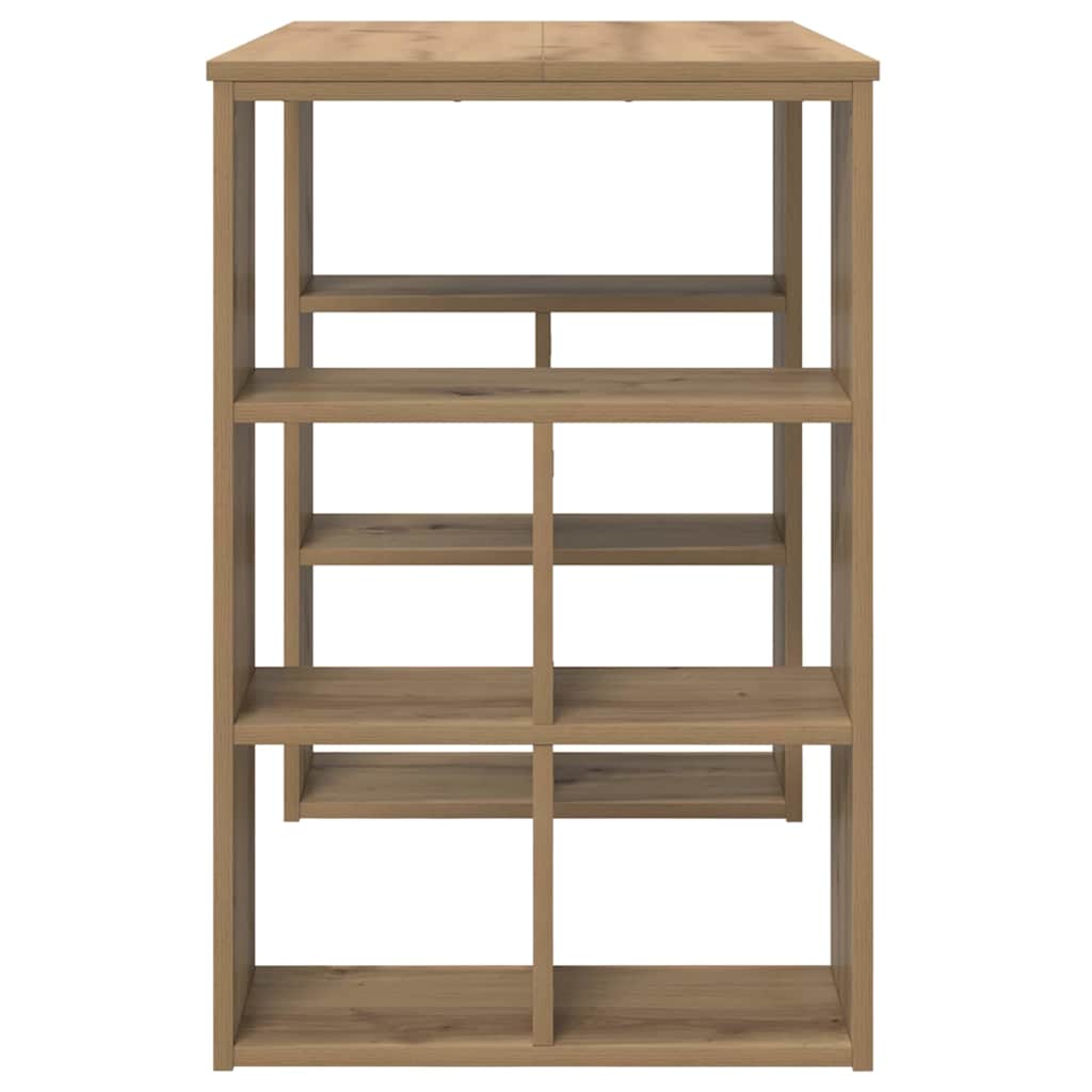 Bureau met plank Artisan Eiken 90 x 50 x 75 cm Bewerkt hout is nu te koop bij PeponiXL, paradijselijk wonen!