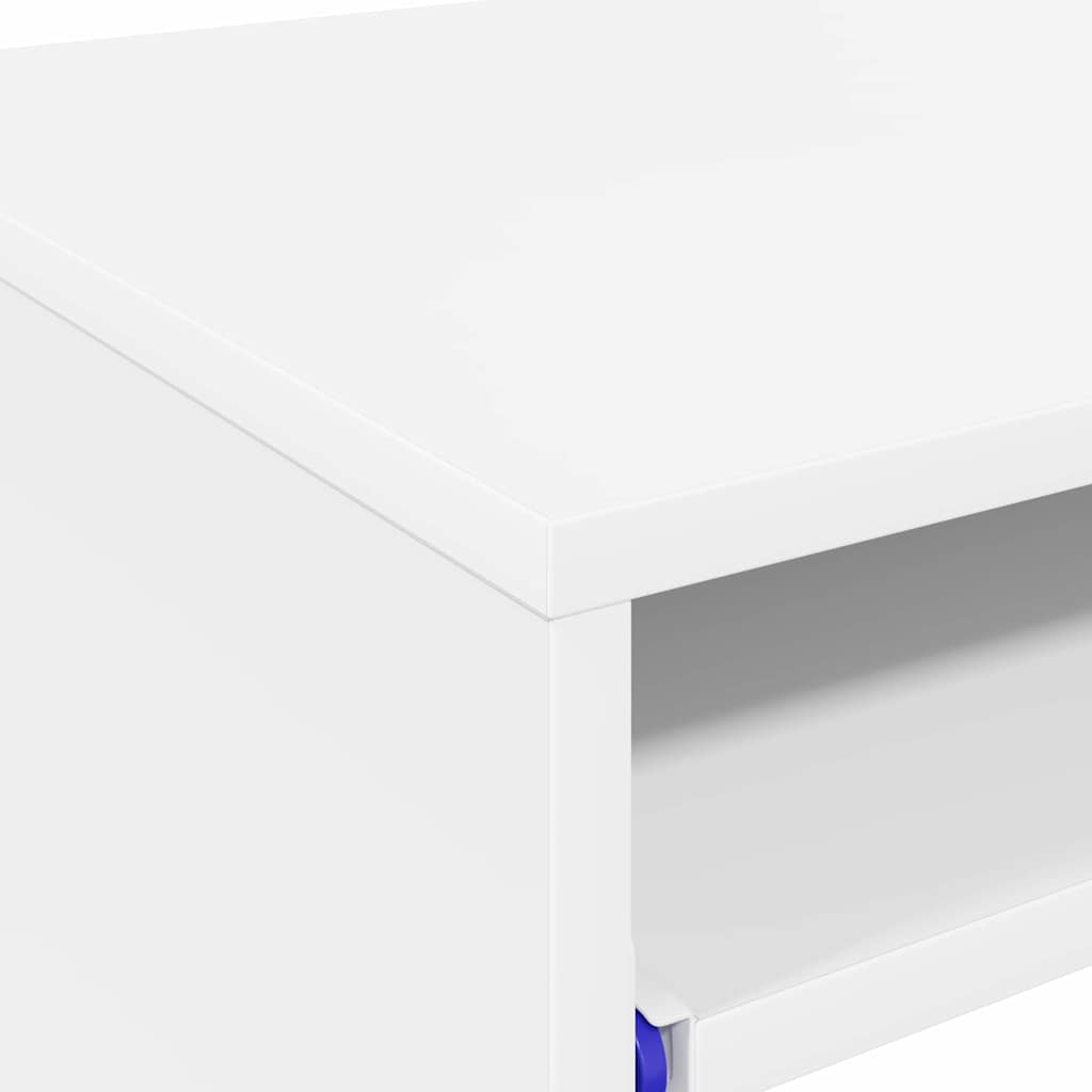 Bureau met lade met opslag Wit 77.5 x 43 x 79 cm Bewerkt hout is nu te koop bij PeponiXL, paradijselijk wonen!