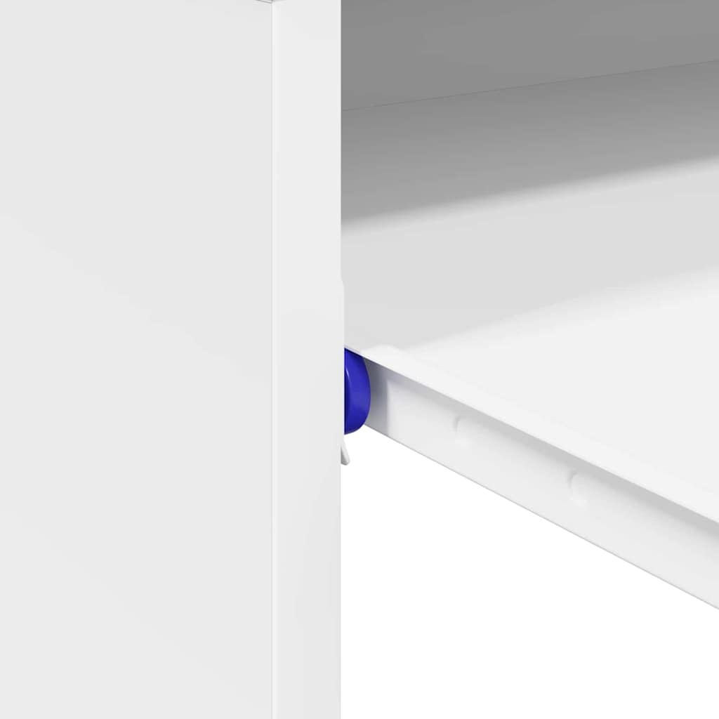Bureau met lade met opslag Wit 77.5 x 43 x 79 cm Bewerkt hout is nu te koop bij PeponiXL, paradijselijk wonen!