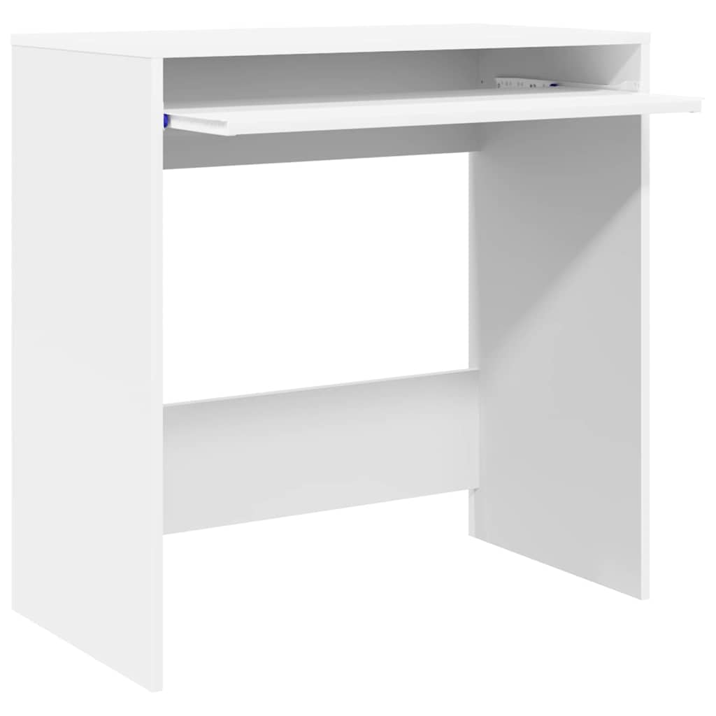 Bureau met lade met opslag Wit 77.5 x 43 x 79 cm Bewerkt hout is nu te koop bij PeponiXL, paradijselijk wonen!