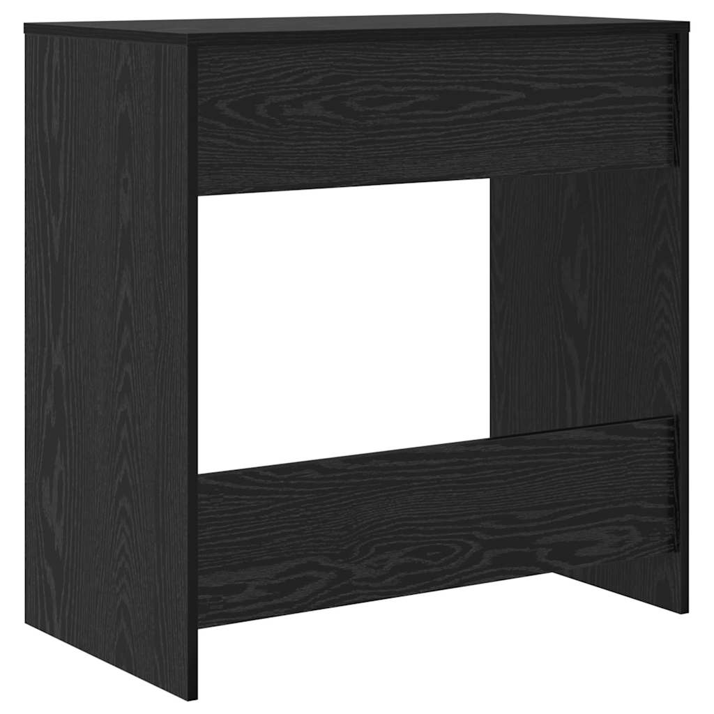 Bureau met lade Zwart Eiken 77.5 x 43 x 79 cm Bewerkt hout is nu te koop bij PeponiXL, paradijselijk wonen!
