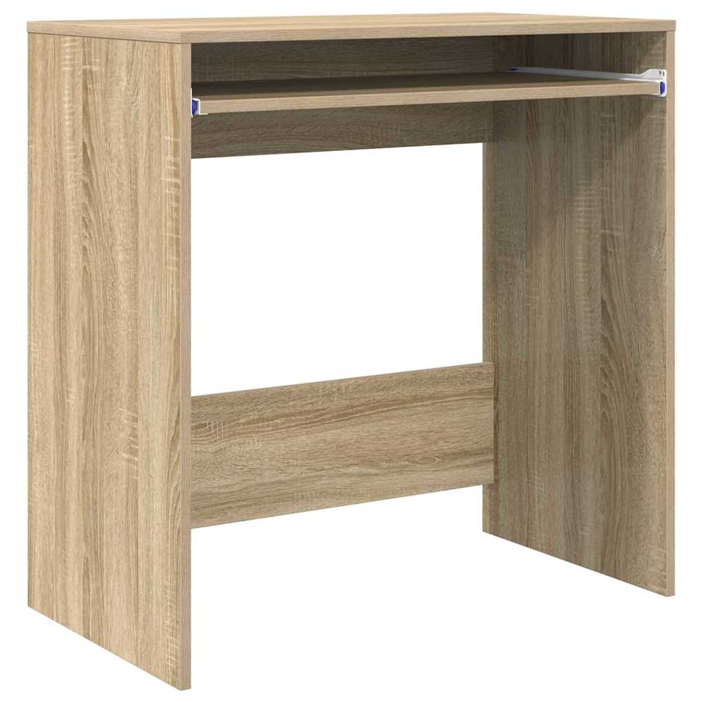 Bureau met lade Sonoma Eiken 77.5 x 43 x 79 cm Bewerkt hout is nu te koop bij PeponiXL, paradijselijk wonen!