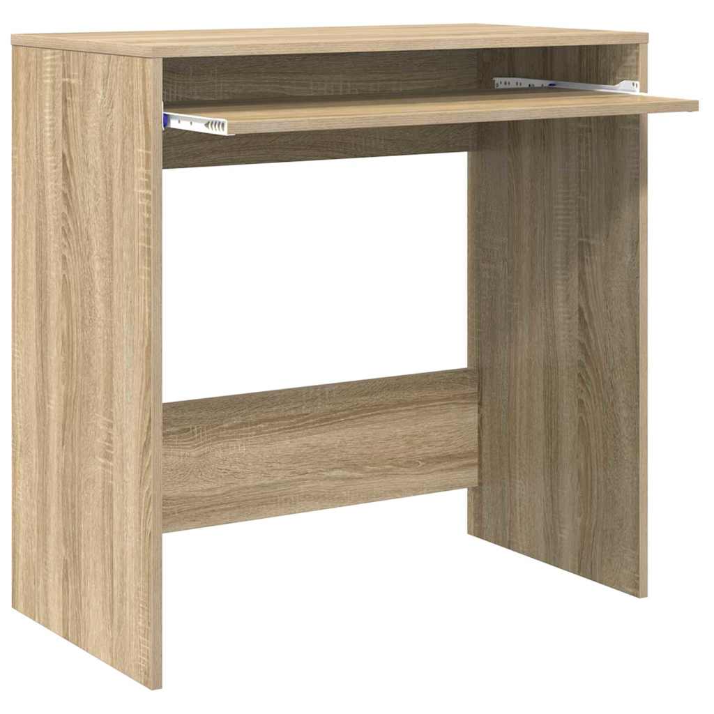 Bureau met lade Sonoma Eiken 77.5 x 43 x 79 cm Bewerkt hout is nu te koop bij PeponiXL, paradijselijk wonen!