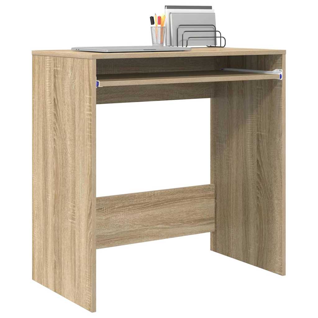 Bureau met lade Sonoma Eiken 77.5 x 43 x 79 cm Bewerkt hout is nu te koop bij PeponiXL, paradijselijk wonen!