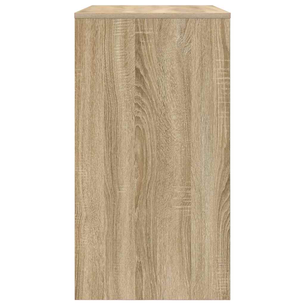 Bureau met lade Sonoma Eiken 77.5 x 43 x 79 cm Bewerkt hout is nu te koop bij PeponiXL, paradijselijk wonen!
