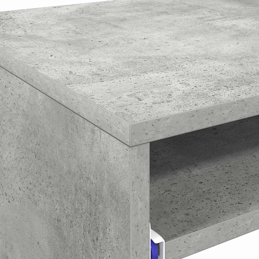 Bureau met lade Beton Grijs 77.5 x 43 x 79 cm Bewerkt hout is nu te koop bij PeponiXL, paradijselijk wonen!