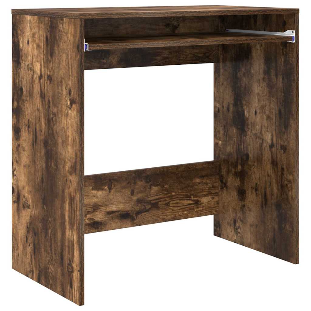Bureau met lade Gerookt eiken 77.5 x 43 x 79 cm Bewerkt hout is nu te koop bij PeponiXL, paradijselijk wonen!