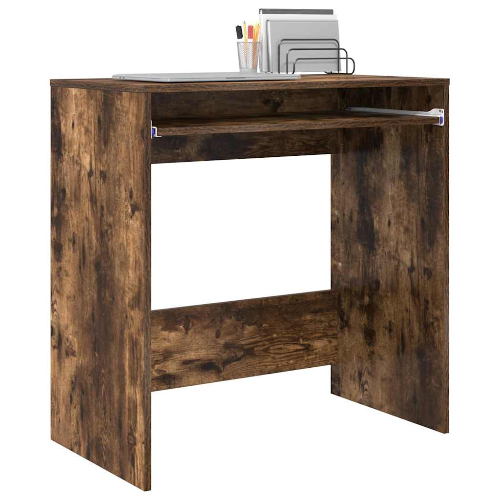 Bureau met lade Gerookt eiken 77.5 x 43 x 79 cm Bewerkt hout is nu te koop bij PeponiXL, paradijselijk wonen!