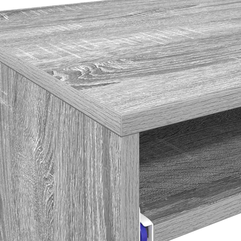 Bureau met lade Grijs Sonoma 77.5 x 43 x 79 cm Bewerkt hout is nu te koop bij PeponiXL, paradijselijk wonen!