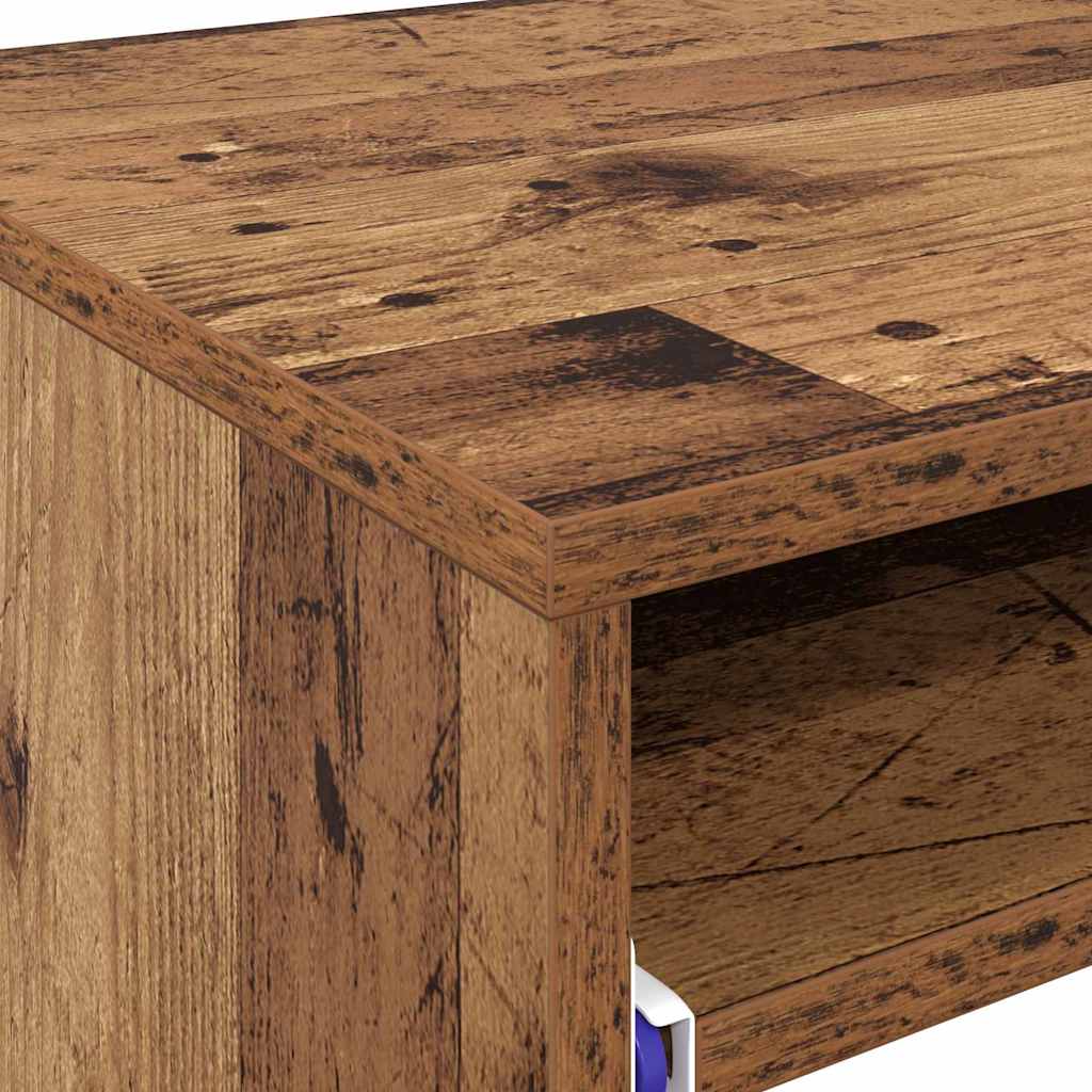 Bureau met lade Oud Hout 77.5 x 43 x 79 cm Bewerkt hout is nu te koop bij PeponiXL, paradijselijk wonen!