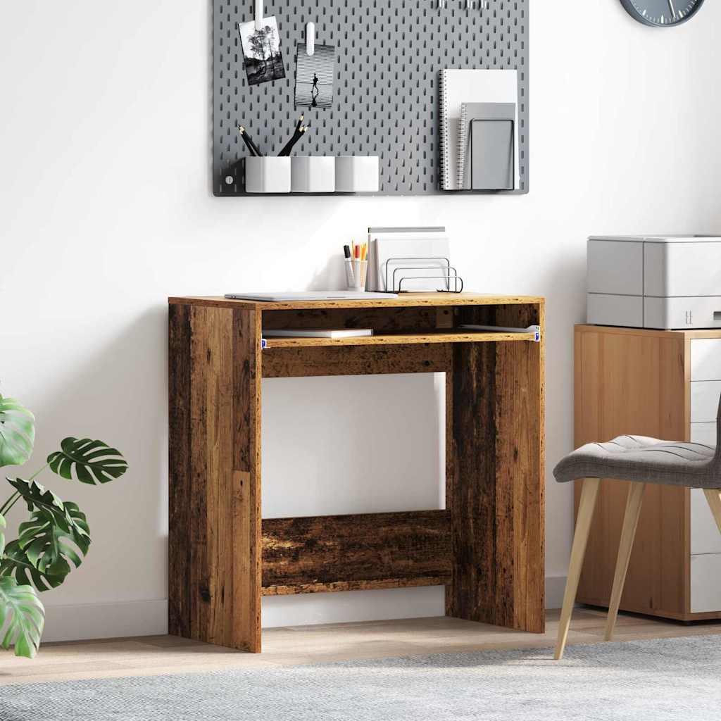 Bureau met lade Oud Hout 77.5 x 43 x 79 cm Bewerkt hout is nu te koop bij PeponiXL, paradijselijk wonen!