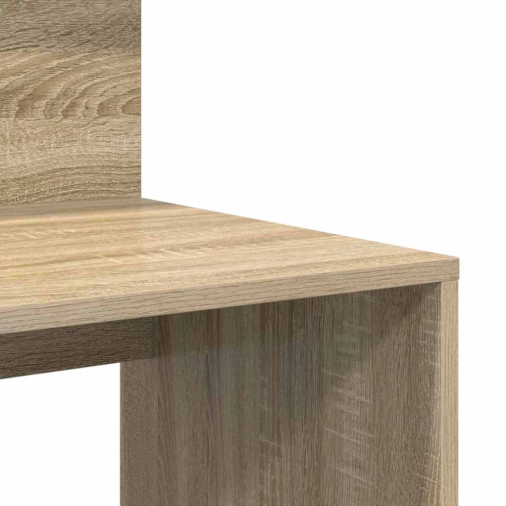 Bureau met plank Sonoma Eiken 90 x 48 x 101,5 cm Bewerkt hout is nu te koop bij PeponiXL, paradijselijk wonen!