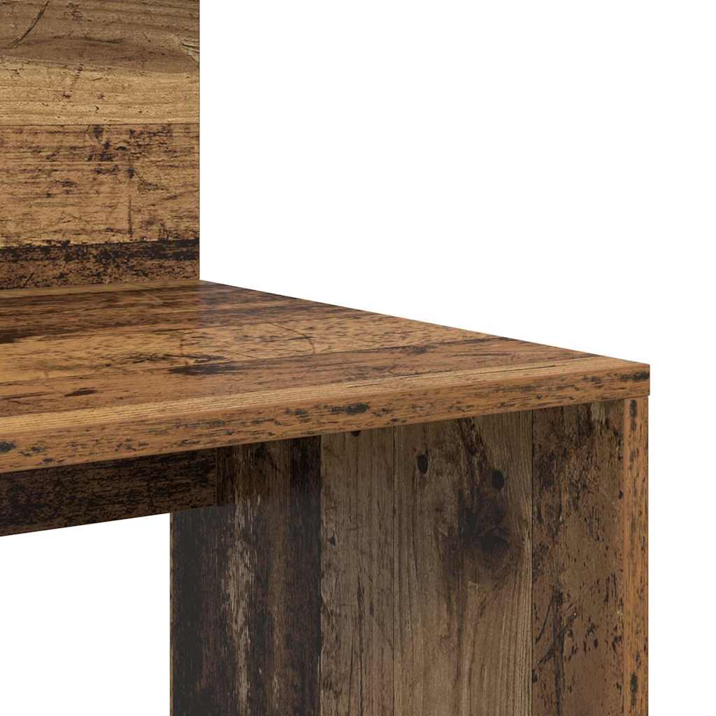 Bureau met plank Oud Hout 90 x 48 x 101,5 cm Bewerkt hout is nu te koop bij PeponiXL, paradijselijk wonen!