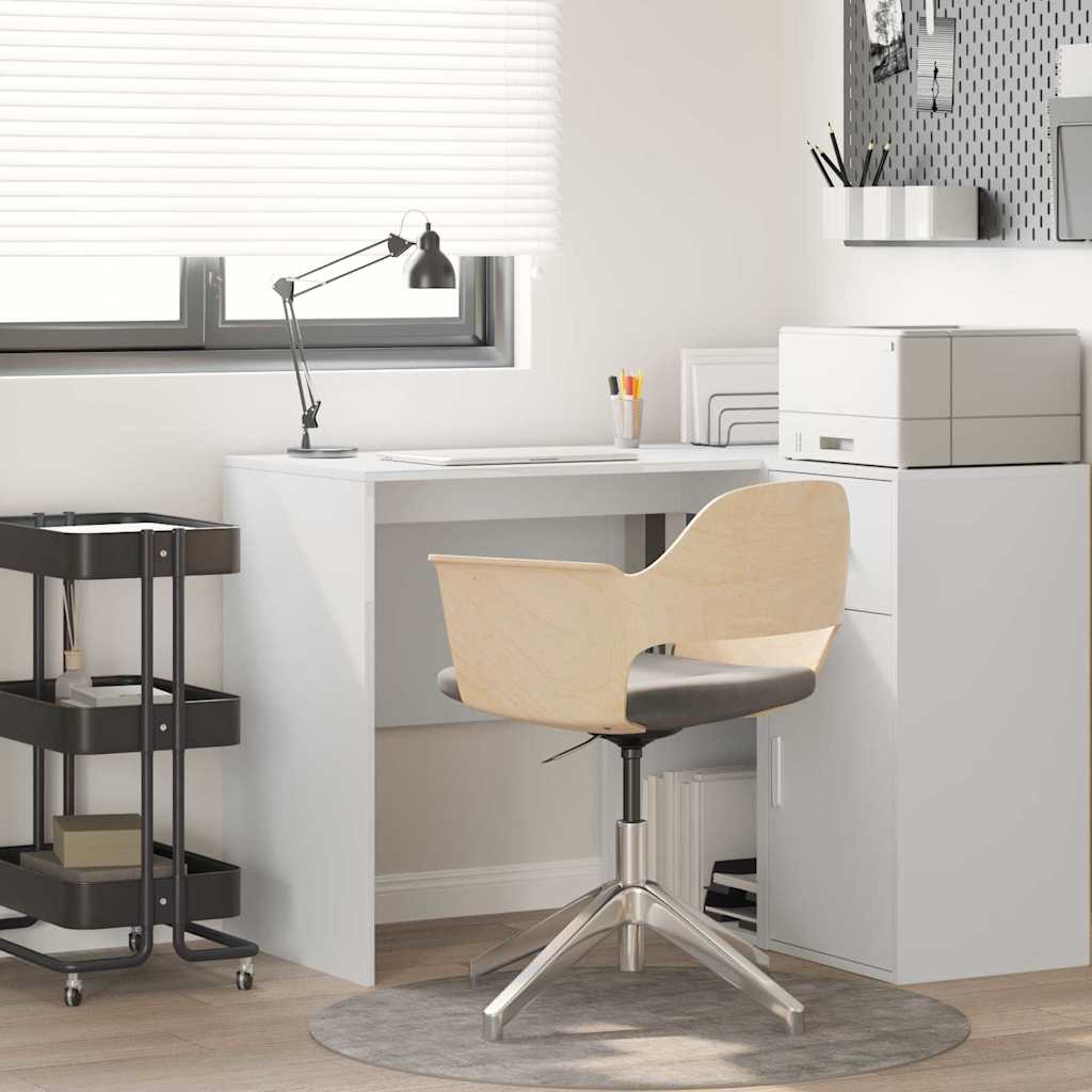 Bureau met plank met opslag Wit 102 x 50 x 75 cm Bewerkt hout is nu te koop bij PeponiXL, paradijselijk wonen!