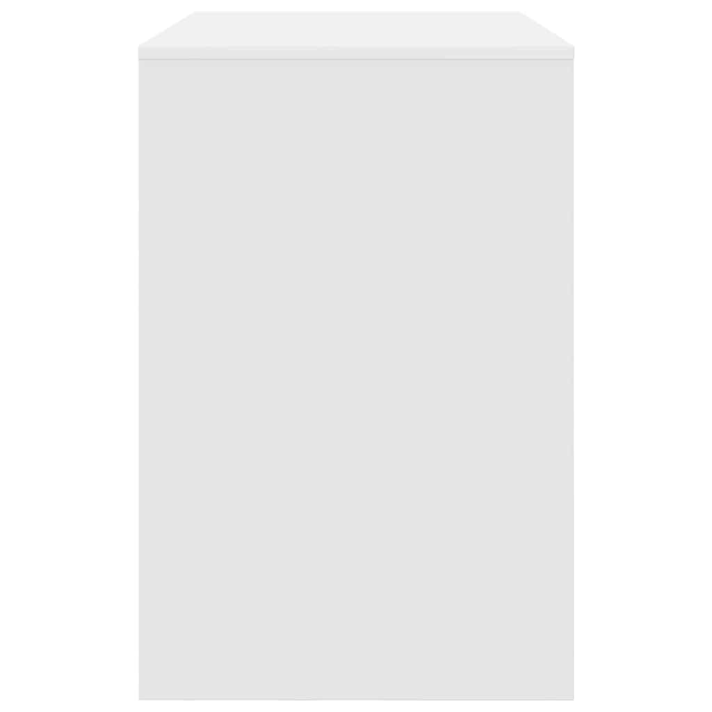Bureau met plank met opslag Wit 102 x 50 x 75 cm Bewerkt hout is nu te koop bij PeponiXL, paradijselijk wonen!