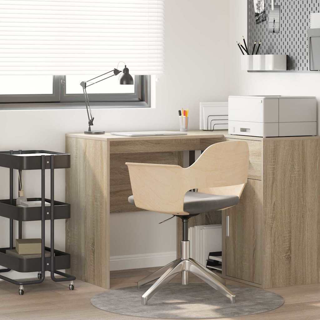 Bureau met plank Sonoma Eiken 102 x 50 x 75 cm Bewerkt hout is nu te koop bij PeponiXL, paradijselijk wonen!