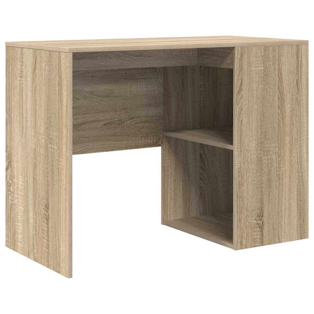 Bureau met plank Sonoma Eiken 102 x 50 x 75 cm Bewerkt hout is nu te koop bij PeponiXL, paradijselijk wonen!