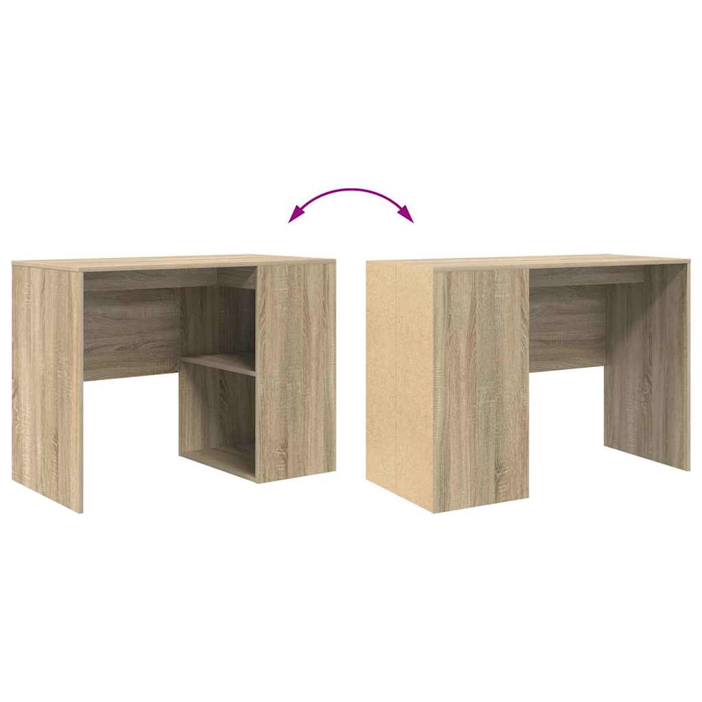 Bureau met plank Sonoma Eiken 102 x 50 x 75 cm Bewerkt hout is nu te koop bij PeponiXL, paradijselijk wonen!