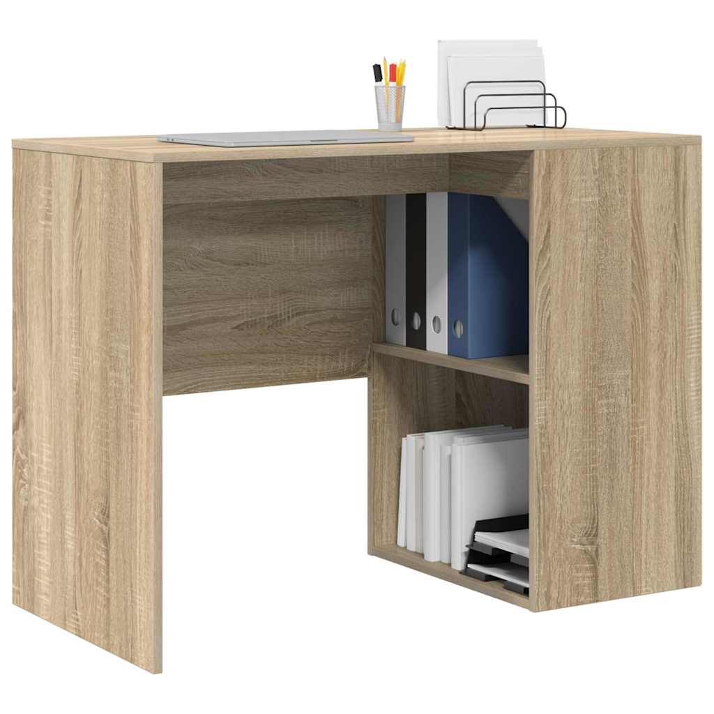 Bureau met plank Sonoma Eiken 102 x 50 x 75 cm Bewerkt hout is nu te koop bij PeponiXL, paradijselijk wonen!