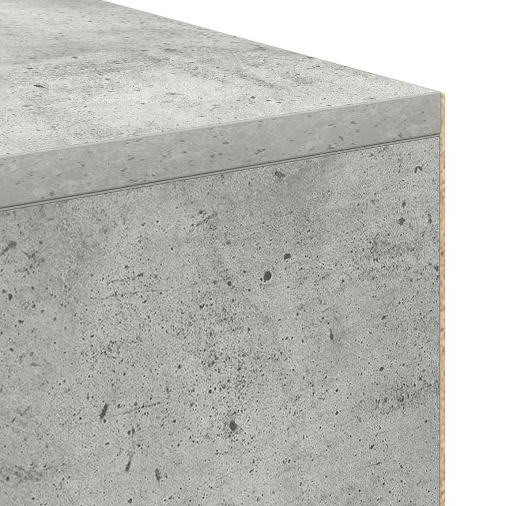 Bureau met plank Beton Grijs 102 x 50 x 75 cm Bewerkt hout is nu te koop bij PeponiXL, paradijselijk wonen!