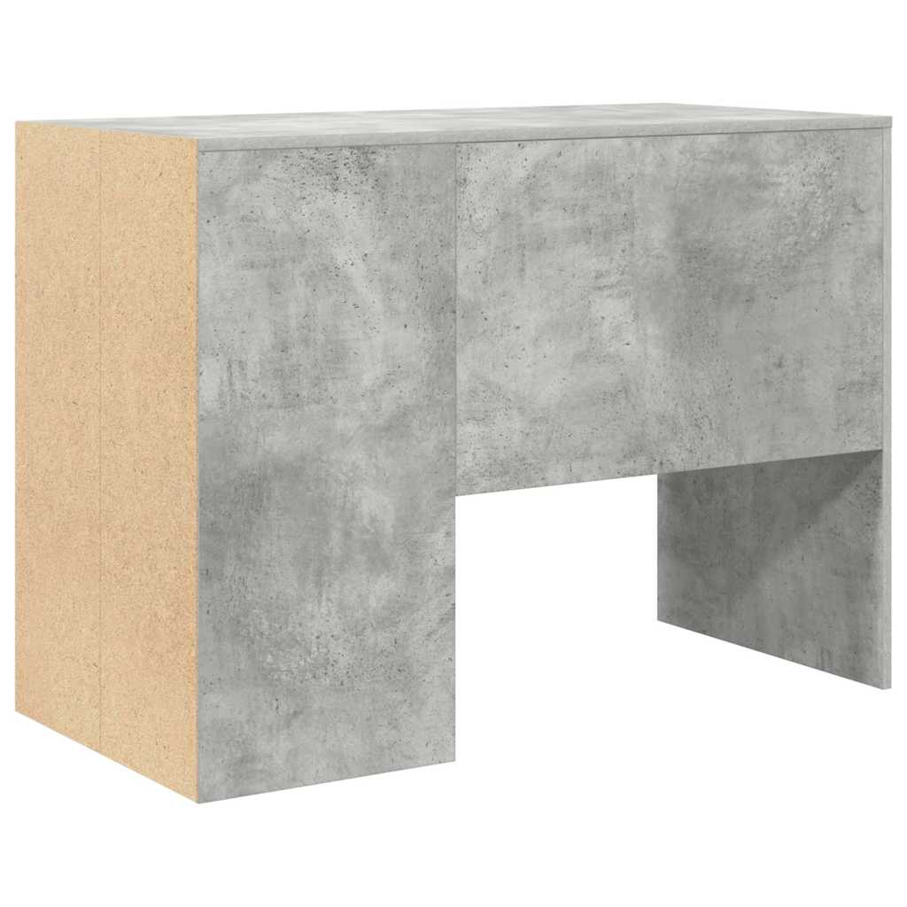 Bureau met plank Beton Grijs 102 x 50 x 75 cm Bewerkt hout is nu te koop bij PeponiXL, paradijselijk wonen!
