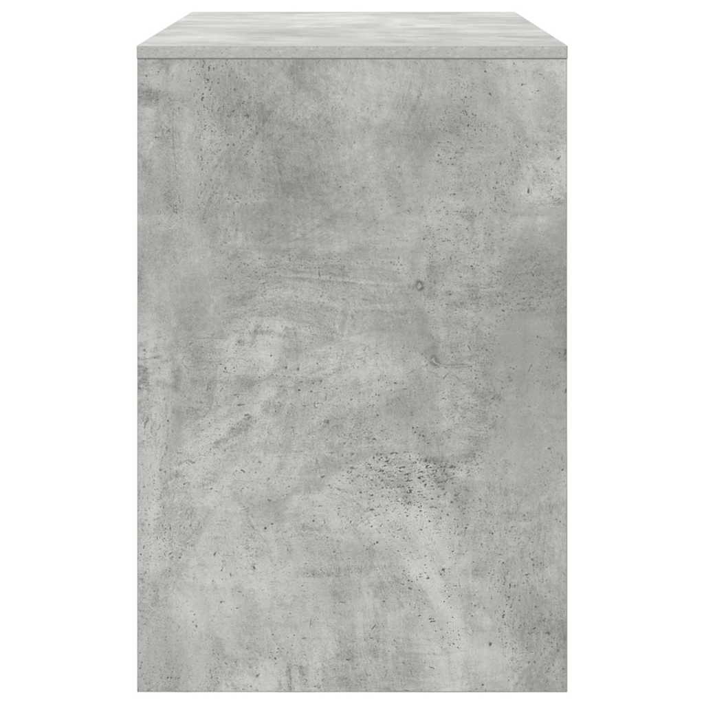 Bureau met plank Beton Grijs 102 x 50 x 75 cm Bewerkt hout is nu te koop bij PeponiXL, paradijselijk wonen!