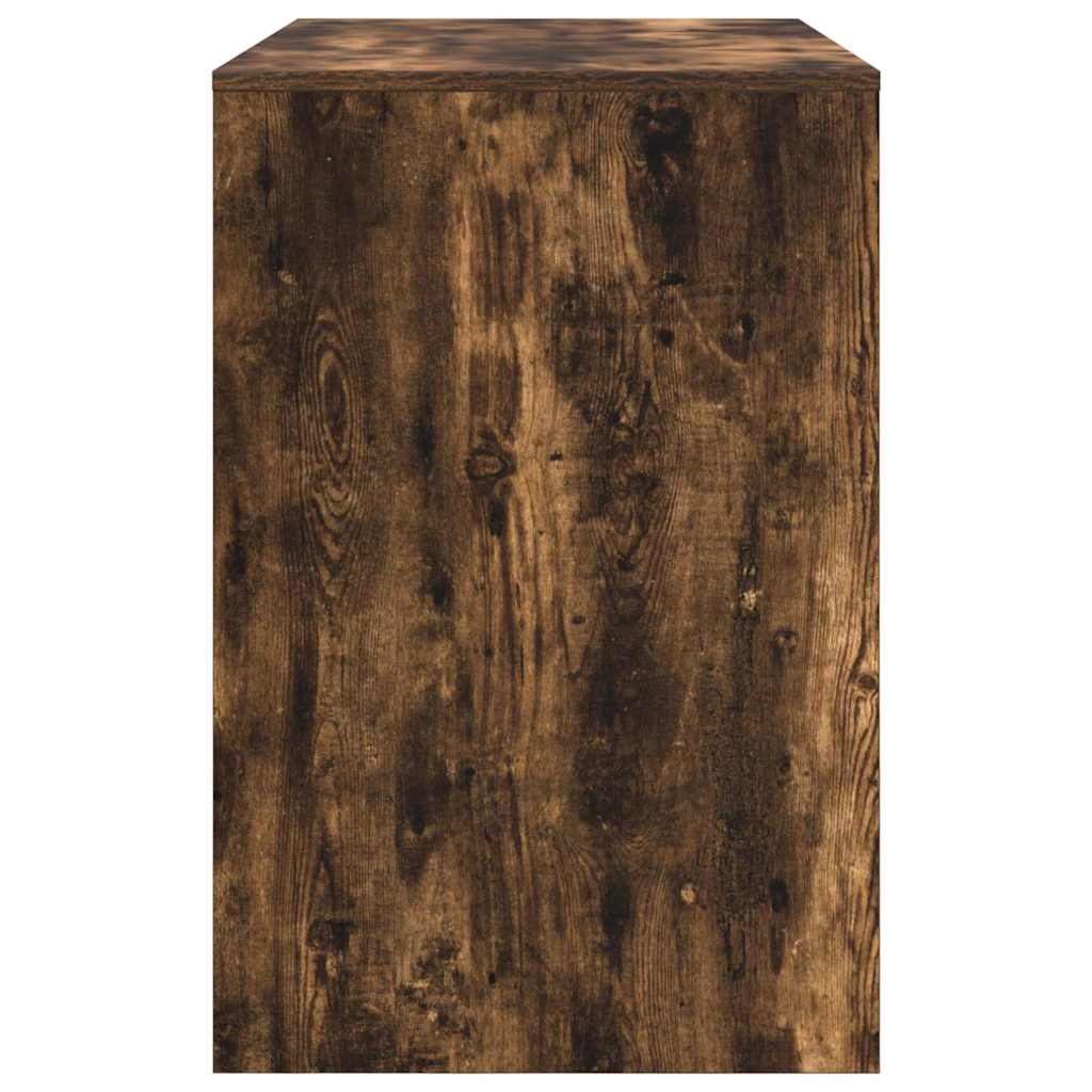 Bureau met plank Gerookt eiken 102 x 50 x 75 cm Bewerkt hout is nu te koop bij PeponiXL, paradijselijk wonen!