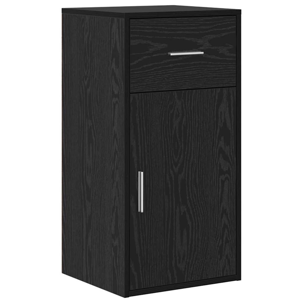 Dressoir met lade Zwart Eiken 38 x 34 x 75 cm is nu te koop bij PeponiXL, paradijselijk wonen!