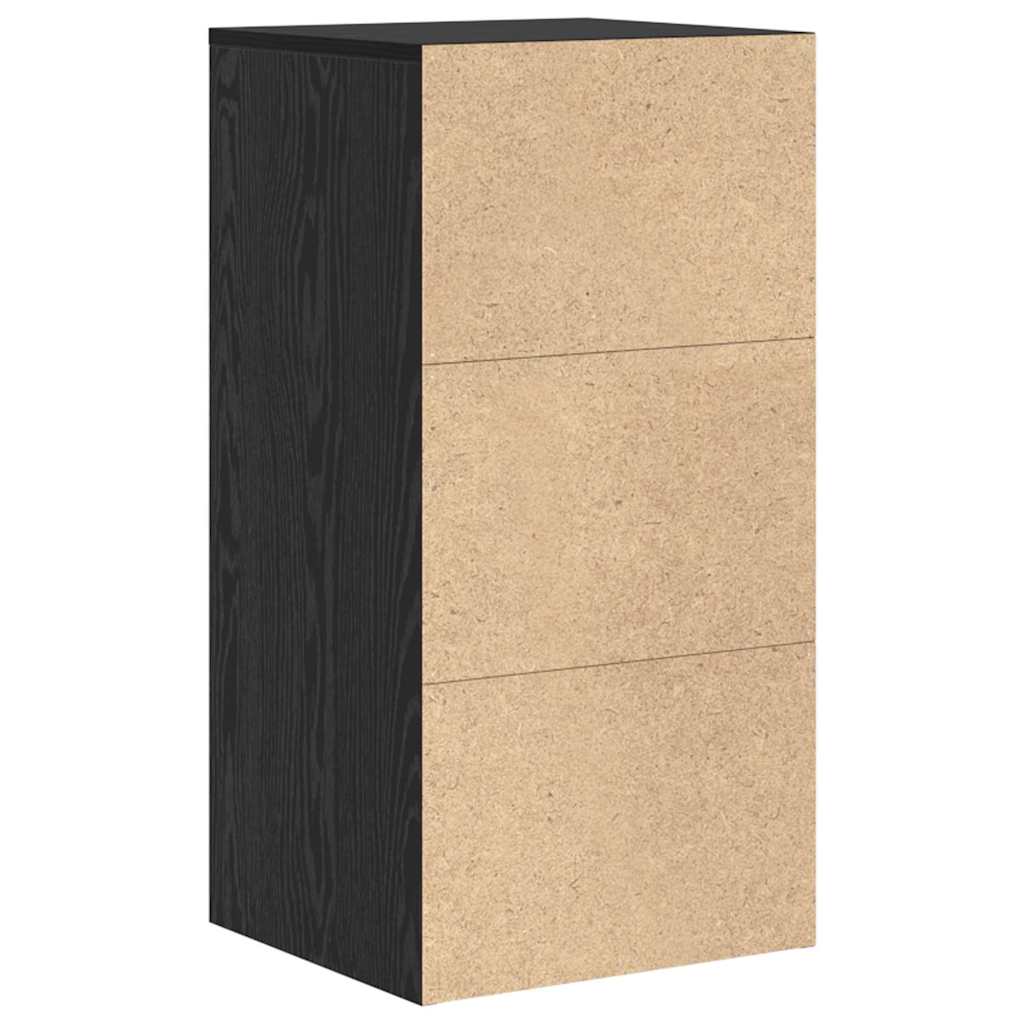 Dressoir met lade Zwart Eiken 38 x 34 x 75 cm is nu te koop bij PeponiXL, paradijselijk wonen!