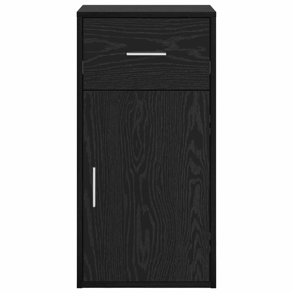 Dressoir met lade Zwart Eiken 38 x 34 x 75 cm is nu te koop bij PeponiXL, paradijselijk wonen!