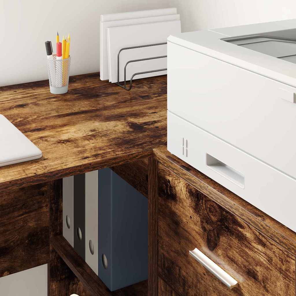 Dressoir met lade Gerookt eiken 38 x 34 x 75 cm is nu te koop bij PeponiXL, paradijselijk wonen!