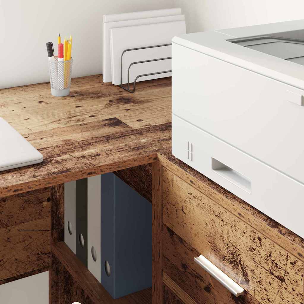 Dressoir met lade Oudhout 38 x 34 x 75 cm is nu te koop bij PeponiXL, paradijselijk wonen!