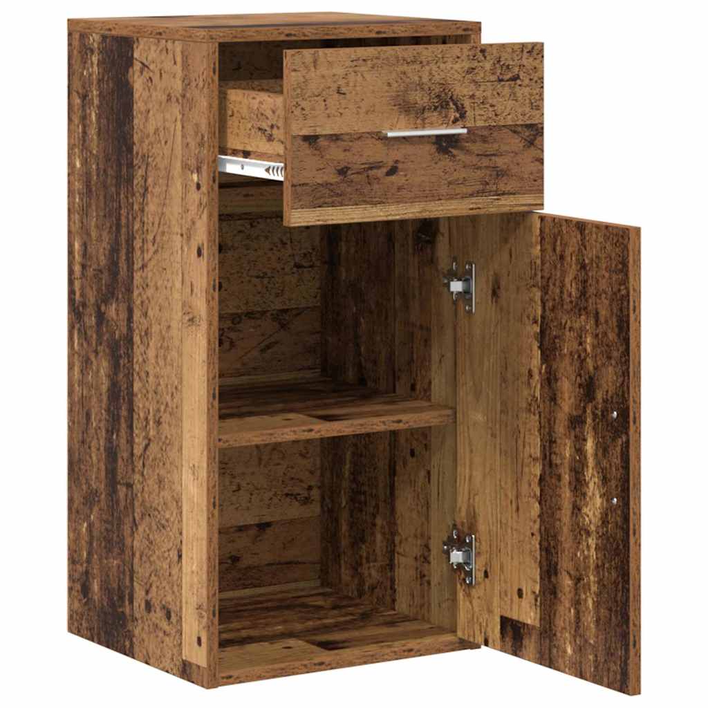 Dressoir met lade Oudhout 38 x 34 x 75 cm is nu te koop bij PeponiXL, paradijselijk wonen!