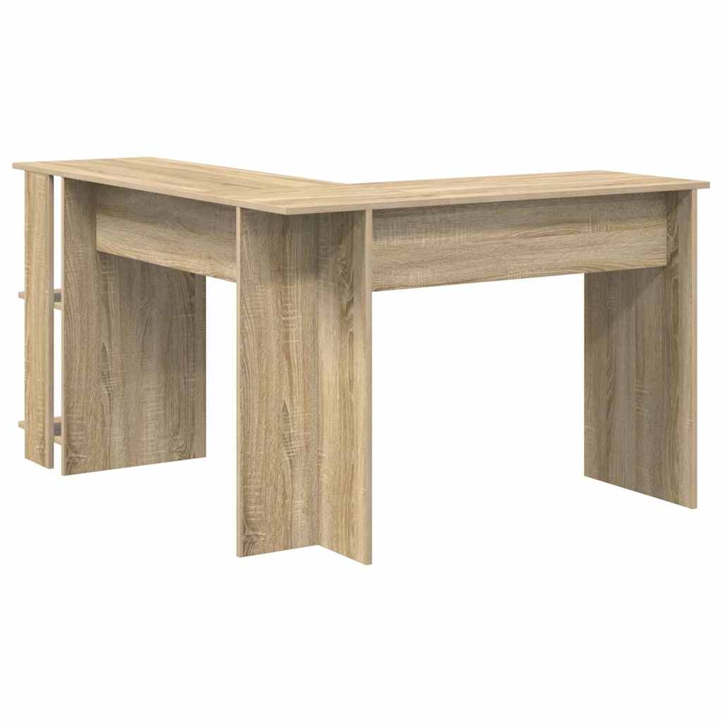 Hoekbureau Sonoma Eiken 140 x 113,5 x 75 cm Bewerkt hout is nu te koop bij PeponiXL, paradijselijk wonen!