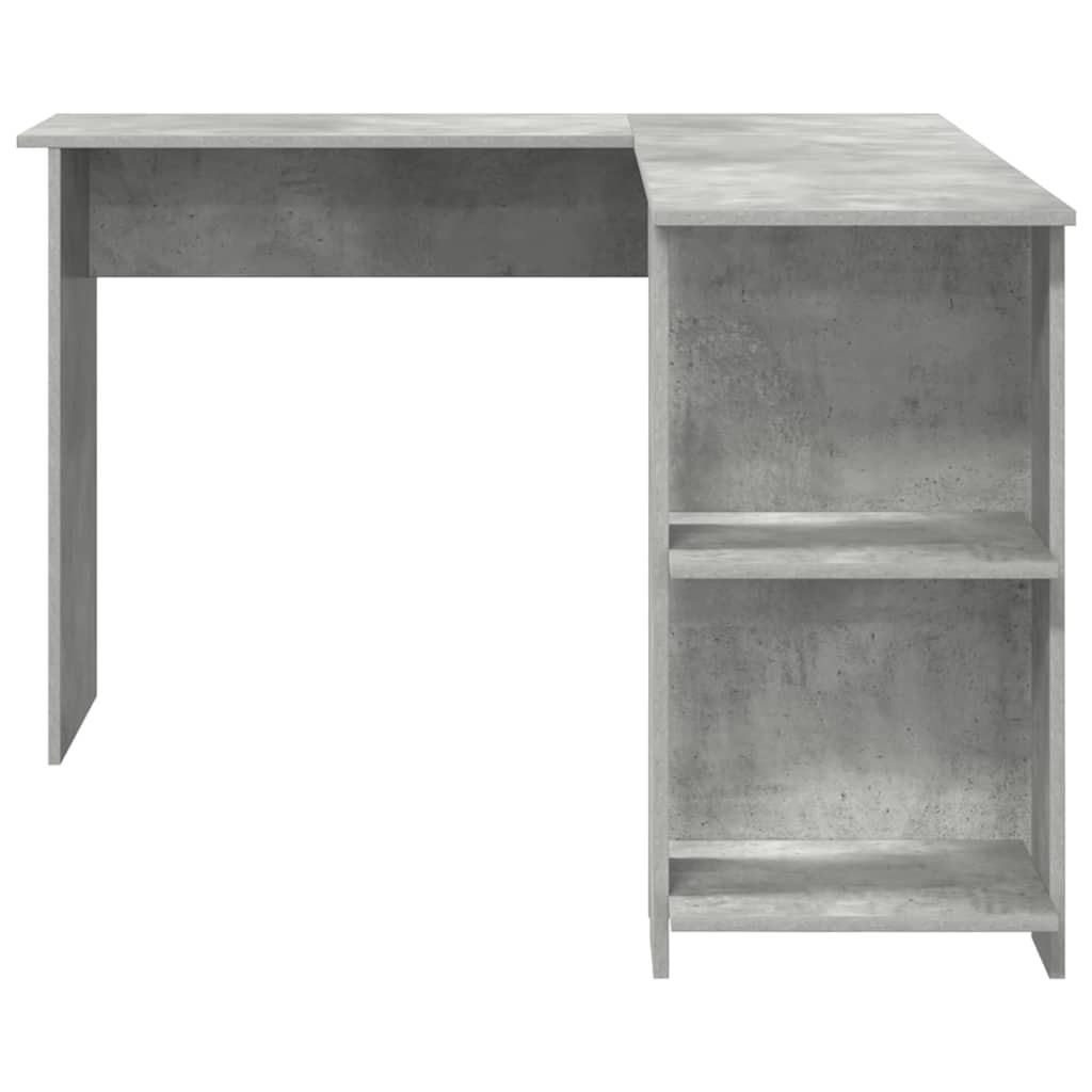 Hoekbureau Beton Grijs 140 x 113,5 x 75 cm Bewerkt hout is nu te koop bij PeponiXL, paradijselijk wonen!