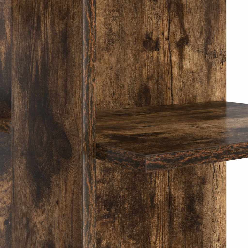 Hoekbureau Gerookt eiken 140 x 113,5 x 75 cm Bewerkt hout is nu te koop bij PeponiXL, paradijselijk wonen!