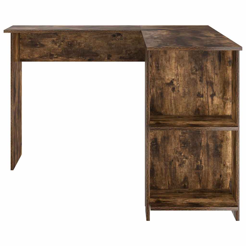Hoekbureau Gerookt eiken 140 x 113,5 x 75 cm Bewerkt hout is nu te koop bij PeponiXL, paradijselijk wonen!