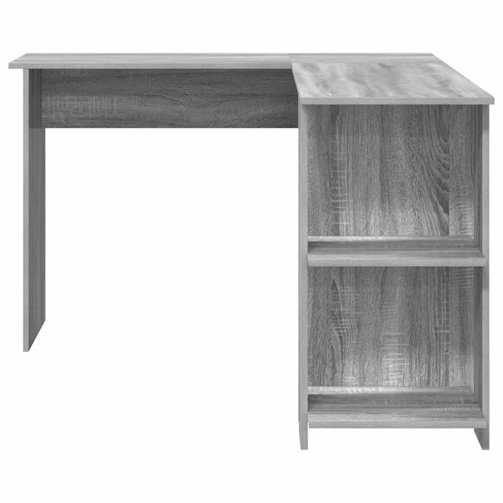 Hoekbureau Grijs Sonoma 140 x 113,5 x 75 cm Bewerkt hout is nu te koop bij PeponiXL, paradijselijk wonen!