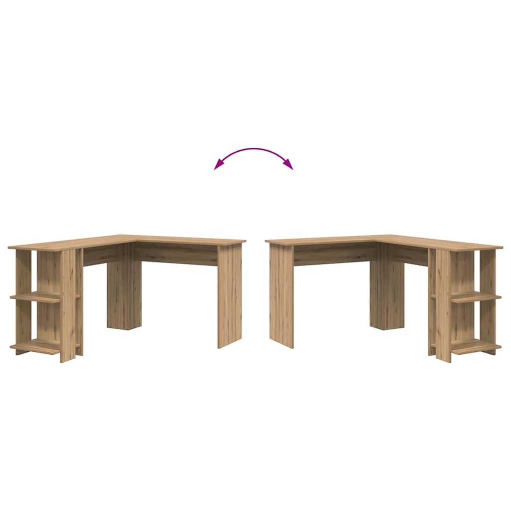 Hoekbureau Artisan Eiken 140 x 113,5 x 75 cm Bewerkt hout is nu te koop bij PeponiXL, paradijselijk wonen!