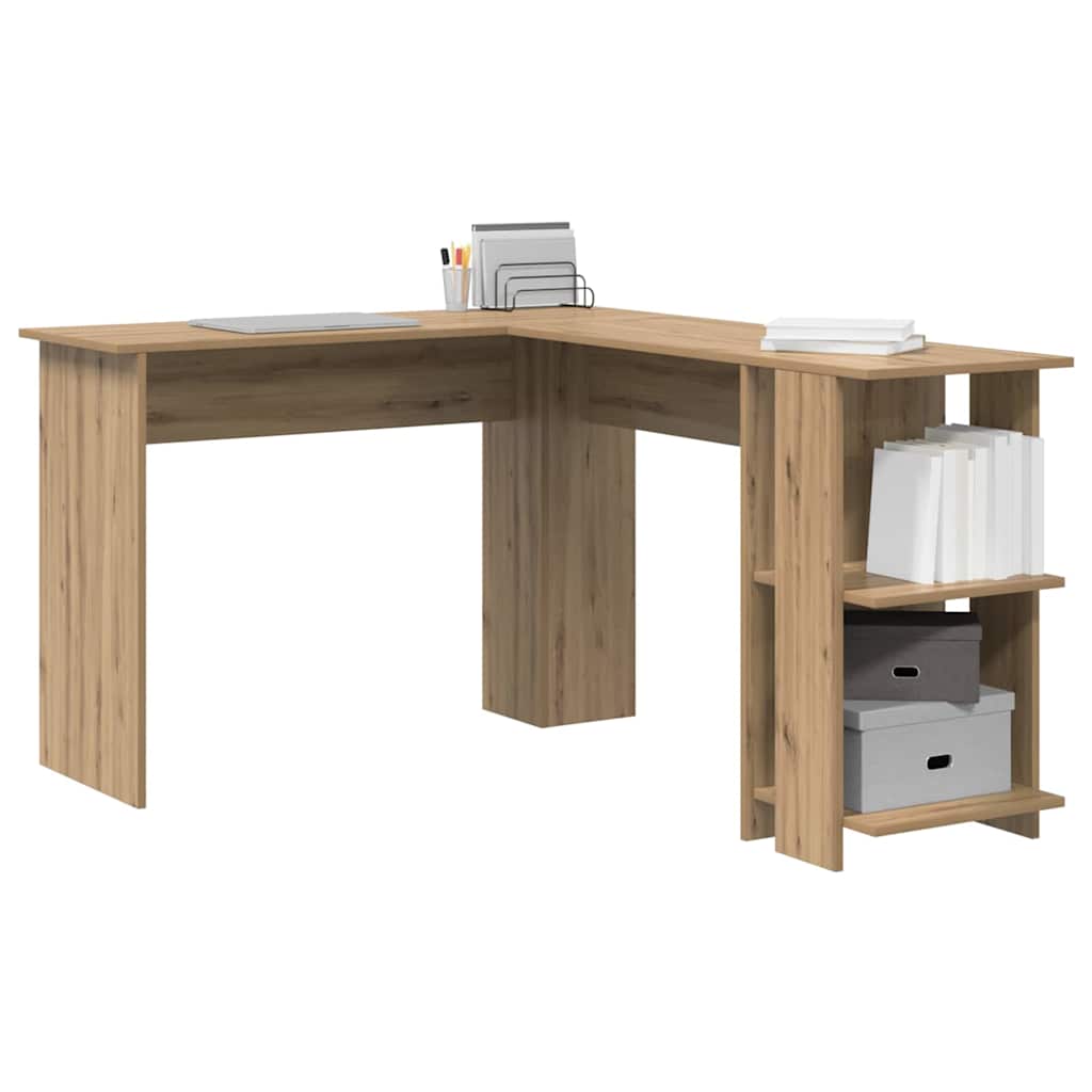 Hoekbureau Artisan Eiken 140 x 113,5 x 75 cm Bewerkt hout is nu te koop bij PeponiXL, paradijselijk wonen!