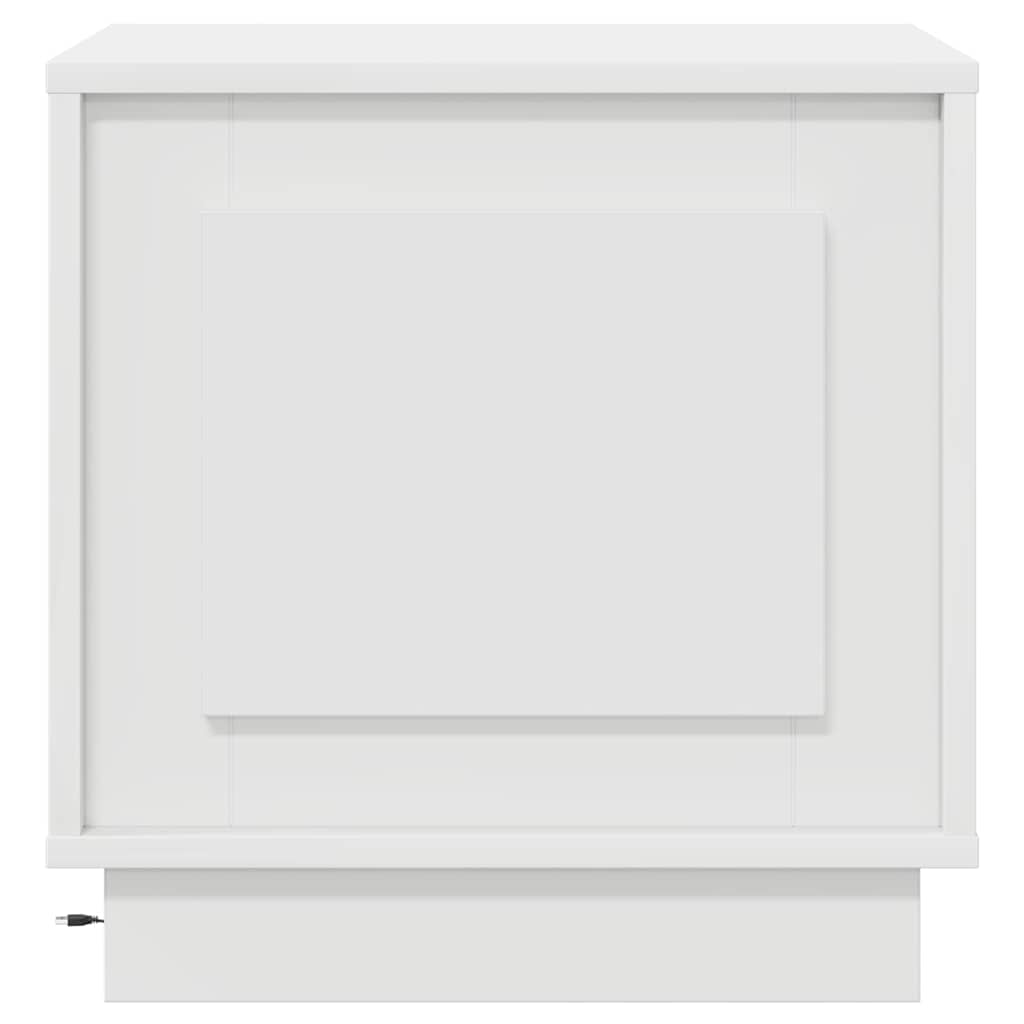 Nachtkastje Wit 44 x 34,5 x 45 cm Bewerkt hout is nu te koop bij PeponiXL, paradijselijk wonen!