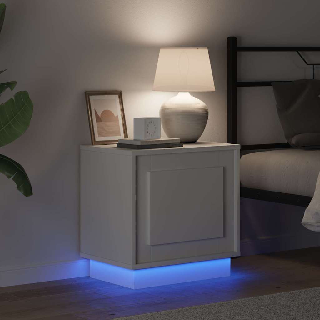 Nachtkastje 2 pcs Wit 44 x 34,5 x 45 cm Bewerkt hout is nu te koop bij PeponiXL, paradijselijk wonen!