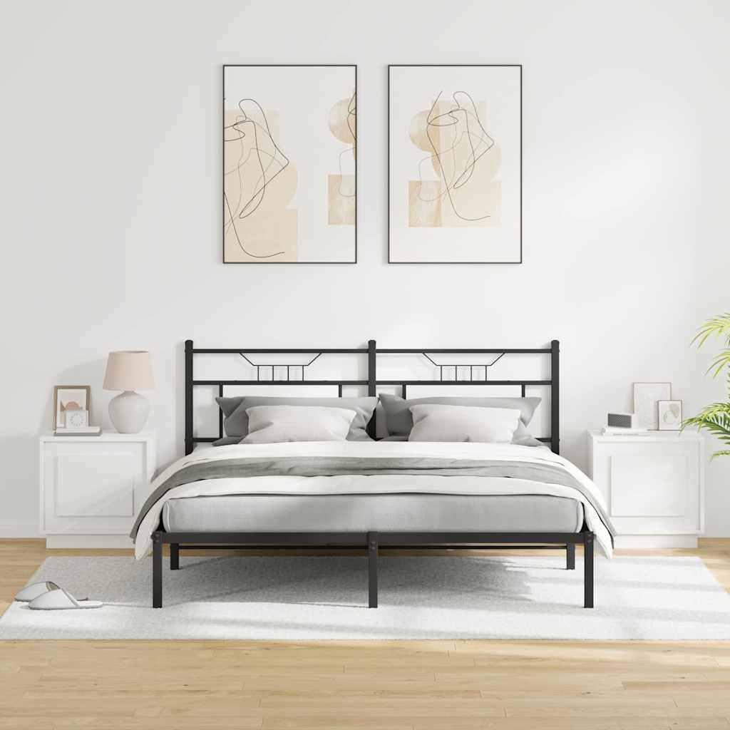 Nachtkastje 2 pcs Wit 44 x 34,5 x 45 cm Bewerkt hout is nu te koop bij PeponiXL, paradijselijk wonen!