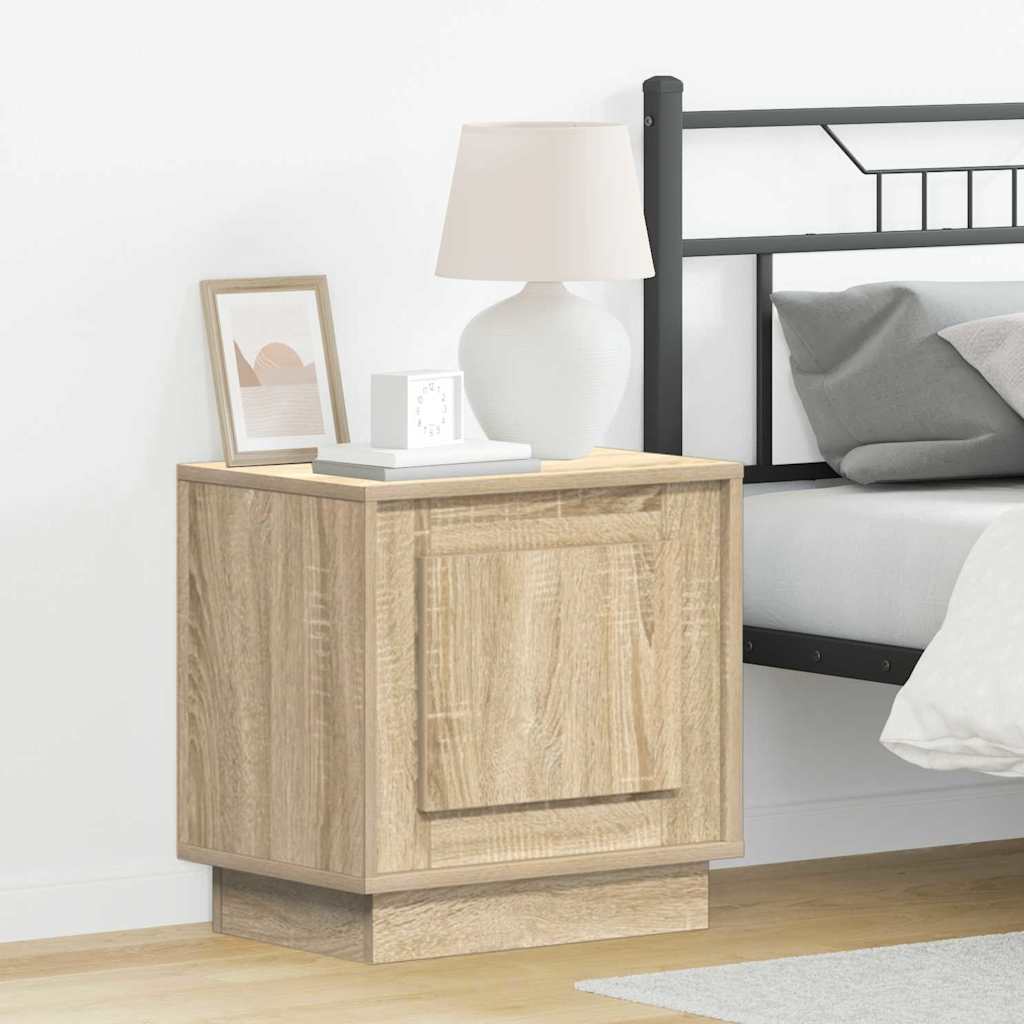 Nachtkastje Sonoma Eiken 44 x 34,5 x 45 cm Bewerkt hout is nu te koop bij PeponiXL, paradijselijk wonen!