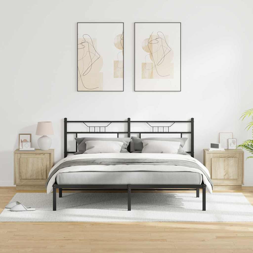 Nachtkastje 2 pcs Sonoma Eiken 44 x 34,5 x 45 cm Bewerkt hout is nu te koop bij PeponiXL, paradijselijk wonen!