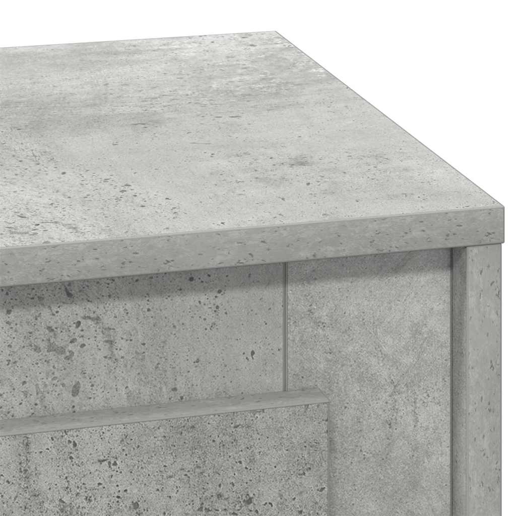 Nachtkastje Beton Grijs 44 x 34,5 x 45 cm Bewerkt hout is nu te koop bij PeponiXL, paradijselijk wonen!